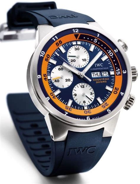 iwc aquatimer chronographe|IWC aquatimer chronograph cousteau divers.